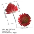 Artificial succulent flower head PVC material realistic plant decor accessory 7.5cm - Simulated Autumn Succulent Flower Head (DR011-2)