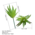 Artificial succulent plant flower head, green PVC micro landscape mini bonsai decor. - Artificial Succulent (DR025-3)