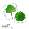 Pianta succulenta finta accessorio composizione floreale PVC verde decorazione casa 15g - DR011-1