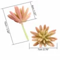 Roze kunstmatige vetplant PVC nep bloem groene pot planten voor binnenshuis decoratie - DR039-2
