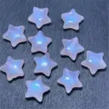 Acrylic mermaid luminous pentagram star beads DIY jewelry phone chain craft accessories - 14mm Approx 550 Pcs / Light Pink