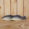 Simulation PU Fish Model Soft Touch Fake Animal Figurine Photography Prop Decor Set - Black White Grey