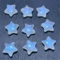 Detalle de cuentas de estrella sirena de acrilico para accesorios de joyeria artesanal DIY. - 14mm Aprox 550 Pzas / Blanco