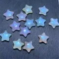 Primer plano de cuentas de estrella de resina de sirena, ideal para joyería y cadenas DIY. - 14mm Aprox 550 Pzas / Colores Mezclados al Azar