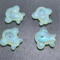 Acrylic mermaid luminous airplane beads DIY jewelry phone chain bag accessories wholesale - 25x28mm / Light Green