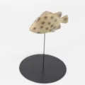 Modelo de pez de simulación decoración de acuario juguete gato soporte de exhibición. - Textura Moteada (Y020-4)
