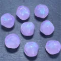 Detalle de cuentas de higo luminosas de acrílico morado para bisutería y manualidades DIY. - 14MM/Aprox 300 Pcs / Violeta Claro