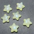 Mermaid glowing chunky star beads DIY jewelry phone chain craft accessories set of 6pcs - Yellow