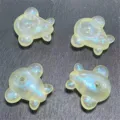 Cuentas de avion de acrilico que brillan en la oscuridad dijes DIY para cadena de telefono - 25x28mm / Amarillo
