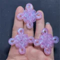 Colgante de nudo chino luminoso DIY para cadena de telefono y fabricacion de joyas artesanales - Violeta Claro