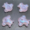 Cuentas de avión acrílicas de sirena rosa brillante accesorios de joyería DIY al por mayor - 25x28mm / Rosa Claro