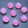 Detalle de cuentas de higo acrilico rosa sirena para fabricacion de joyas y dijes de telefono. - 14MM/Aprox 300 Pcs / Rosa rojo