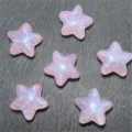 Cuentas de estrella gruesas con purpurina de sirena rosa joyería DIY cadena de teléfono accesorios. - Rosa Claro
