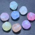 Hermosas cuentas de acrilico coloridas y luminosas para accesorios de joyeria DIY detalle - 14MM/Aprox 300 Pcs / Colores Mezclados al Azar