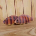 Simulation PU fish toy high feel aquarium decoration early education photography props variant - Brown Yellow Gradient