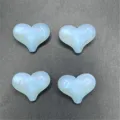 4pcs dijes corazón durazno luminosos cabujones resina para accesorios funda teléfono - 17*21mm (Aprox. 205 Piezas/Paquete) / Azul claro