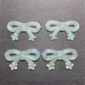 Glow mermaid bow star beads DIY charm vertical hole craft accessories for phone chain pens - Light Green