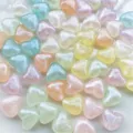 10mm acrílico corazón sirena iridiscente cuentas diy joyería collar pulsera artesanía - 10mm Corazón Luminoso / Aprox. 1170 Pzas / Color Mixto / Luminoso
