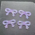 Mermaid iridescent bow star resin charms DIY handmade phone chain jewelry craft accessories - Purple