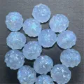 Acrylic luminous mermaid bayberry faceted beads for DIY phone chain jewelry accessories - 16mm (248 Pieces) / Blue