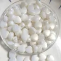 Iridescent heart beads 8mm colorful acrylic beads for DIY phone chains jewelry making accessories. - Iridescent White
