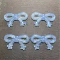Colgante lazo estrella translúcido azul accesorio joyería DIY cadena teléfono artesanía detalle - Azul