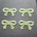 DIY resin bow star charms for handmade phone straps and craft jewelry accessories. - Yellow
