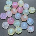 Cuentas facetadas de acrílico sirena colorida DIY fabricación de joyas accesorios - 16mm (248 Piezas) / Colores Mezclados al Azar