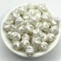ABS pearlized star beads for DIY handmade jewelry bracelets and crafts accessories - 11mm / White