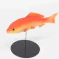 Modelo de pez de simulación naranja PU acuario paisajismo decoración juguete soporte exhibición - Naranja Degradado (Y023)