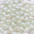 10mm acrilico corazon cuentas sirena irisadas diy joyeria collar pulsera manualidades - 10mm Corazón Luminoso / Aprox. 1170 Pzas / Verde Claro / Luminoso