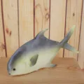 Lifelike PU fish toy model simulation marine animal photography prop for aquarium decoration. - Grey Green