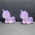 Unicornio sirena brillante cuentas joyas DIY accesorios hechos a mano vista de detalle - 24*25MM/Aprox 160 Pzs / Violeta Claro