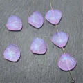 Cuentas de concha luminosa sirena DIY joyería cadena de teléfono accesorios hechos a mano - Violeta Claro