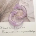 Pendentifs lune papillon en résine pailletée violette accessoires DIY pour téléphone. - Mauve Clair