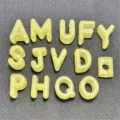 Detalle de cuentas de letras luminosas de acrílico con agujero grande para llaveros DIY. - Aprox. 20mm/Aprox. 225 Pcs / Mezcla Aleatoria 3#