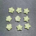 cuentas sueltas acrílicas de estrella agrietada 11mm amarillo transparente diy joyas - Amarillo Craquelado