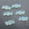 Abalorios con forma de caramelo efecto nacarado accesorios DIY para joyas y manualidades - Verde claro