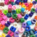 Cuentas coloridas en forma de C de acrílico bricolaje cadena de teléfono accesorios detalle - Estilo C / Paquete de 1 Catty (Aprox. 167 Pzs) / Multicolor
