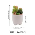 Planta suculenta artificial en maceta de cerámica decoración de escritorio para hogar - PA209-5