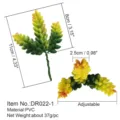 Testa di pianta succulenta artificiale verde PVC DIY parete vegetale accessorio - DR022-1