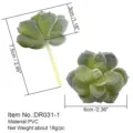 Artificial fake succulent green plant bonsai miniature desktop home decoration flower head - Artificial Succulent (DR031-1)