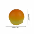 Modelo de pan de simulación Juguete de ascenso lento Decoración de postre 5x6cm SKU M007 - M007 Pan de Cúpula