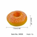 Variante de juguete squishy pan donut de simulación, modelo de decoración de postre dulce. - M008 Donut