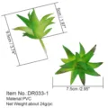 Pianta succulenta artificiale testa di fiore materiale PVC decorazione per la casa verde - DR033-1