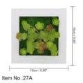 Cornice da parete per piante succulente artificiali 15cm decorazione murale verde - Modello 27A