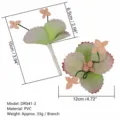 Kunstmatige vetplant kunstbloem roze PVC materiaal mooie huisdecoratie 12cm 10cm - DR041-2