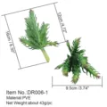 Finta succulenta testa di fiore verde accessori decorazione murale botanica fai da te - DR006-1