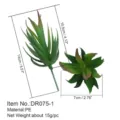 Pianta succulenta artificiale in plastica fiore finto verde per decorazione casa - DR075-1
