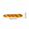 Modelo de pan baguette simulado juguete de rebote lento accesorio de fotografia - M029 Baguette